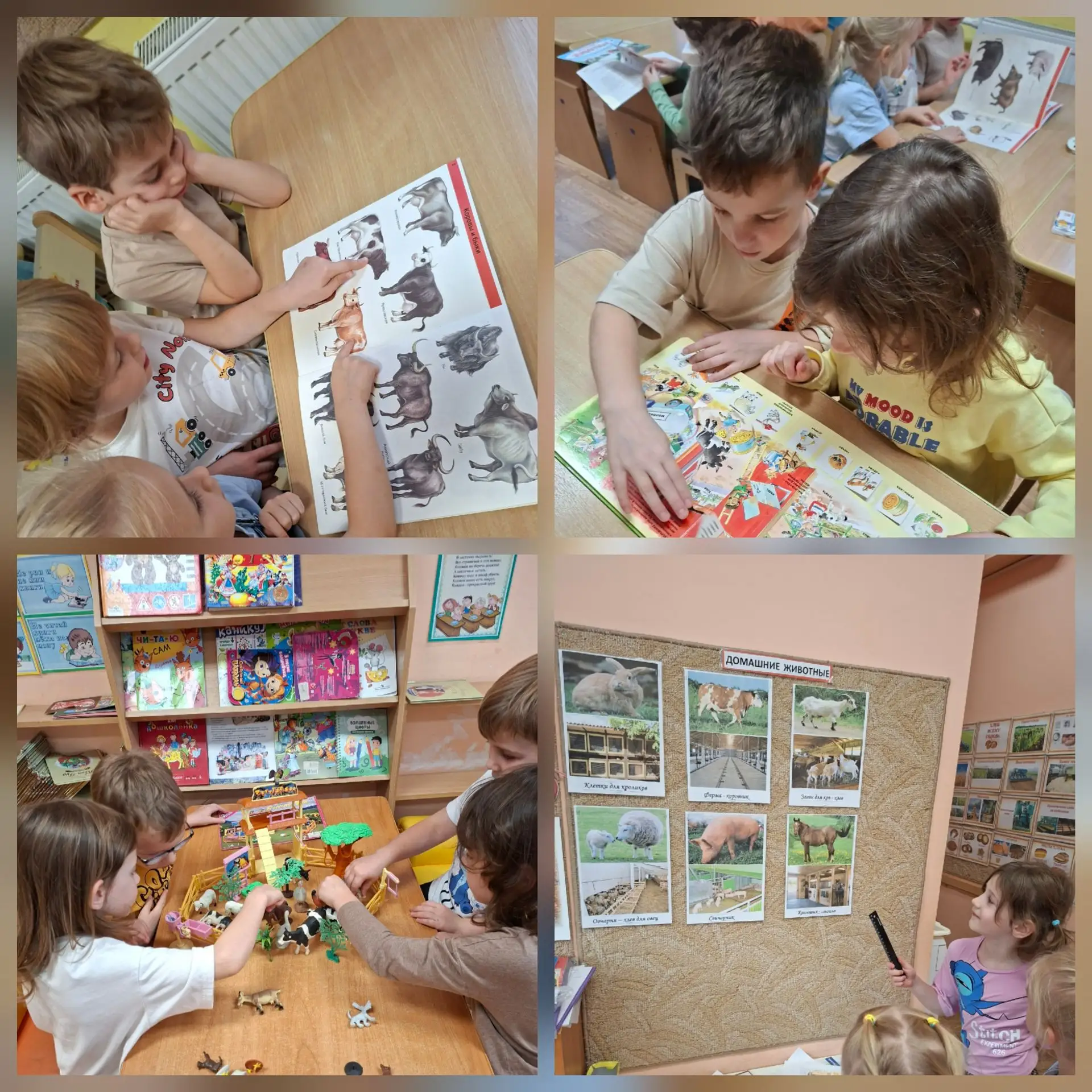 Тема: "Домашние  животные и  птицы ".