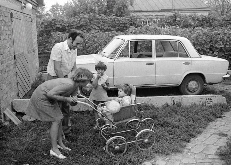Приехали отдыхать на дачу. СССР, 1975 год. 🏖