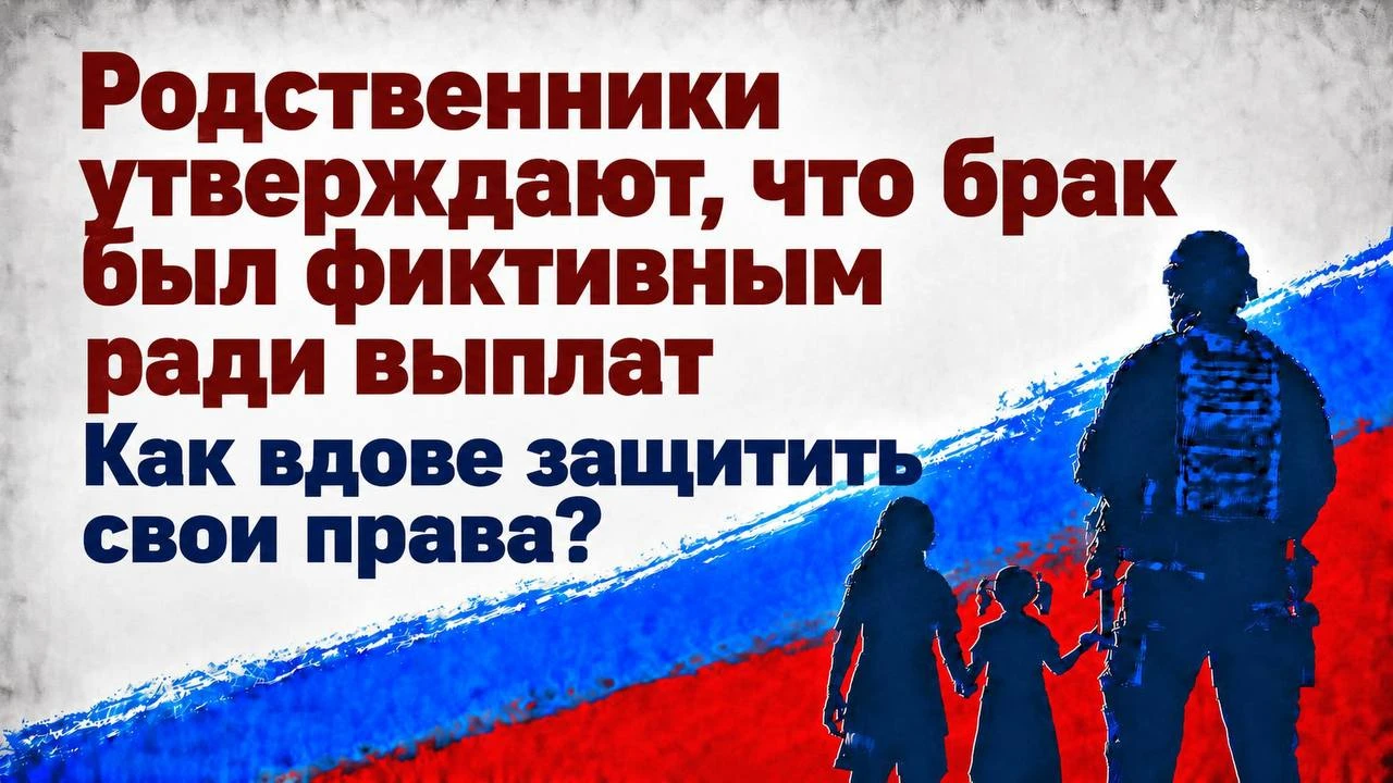 📌«Родственники утверждают, что брак был фиктивным ради выплат»: как вдове защитить сво...