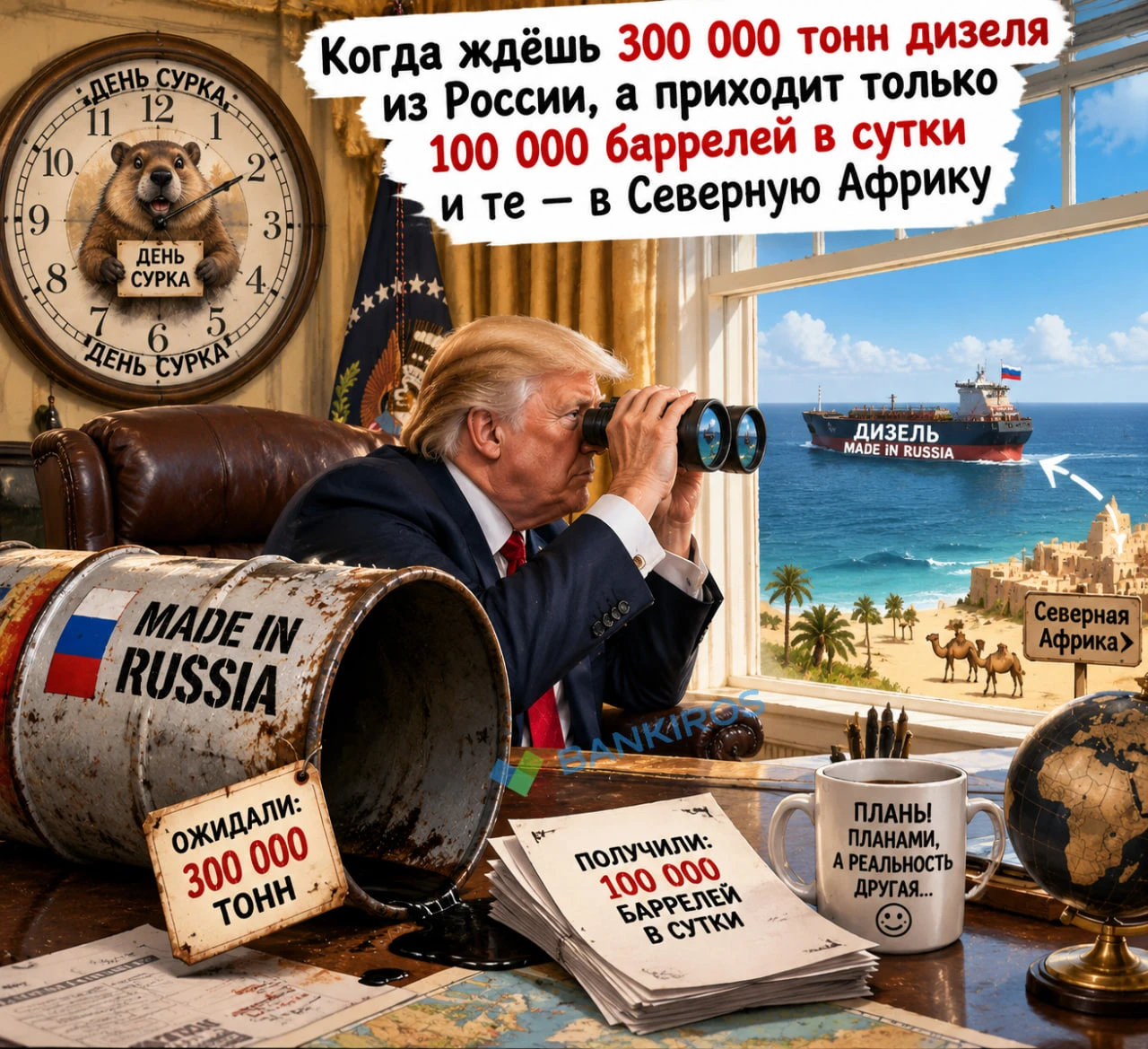 🧐Российский дизель вряд дойдет до США или ЕС