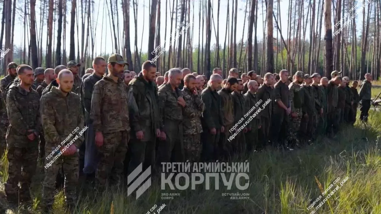 📍 Кадры с Российскими военнопленными после операции «Вивальди».