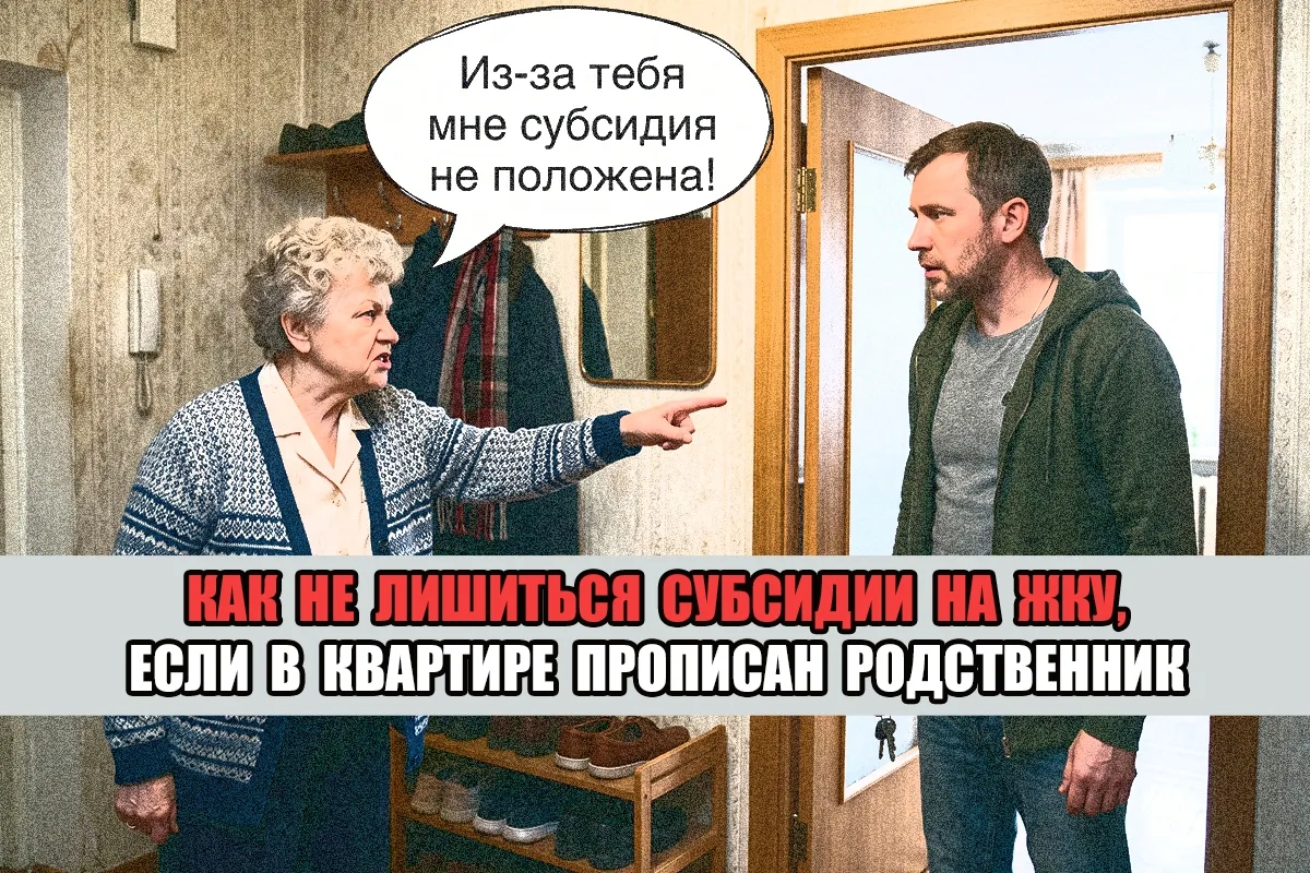 Как пенсионеру не лишиться субсидии на ЖКУ, если прописанный родственник живет отдельно?