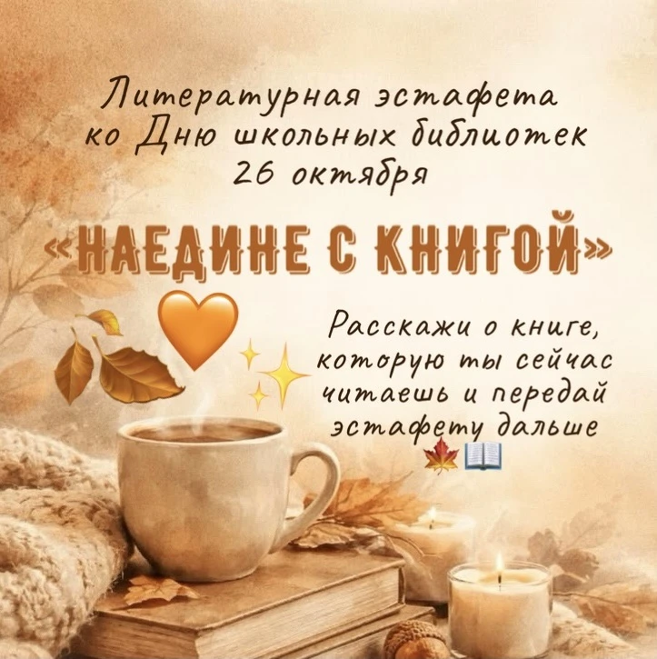 🍁 Литературная эстафета «Наедине с книгой» 🍁