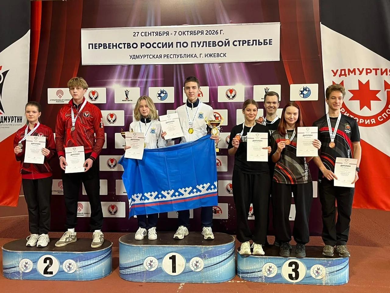 🥉Бронзу в заключительный день первенства России завоевали наши стрелки
