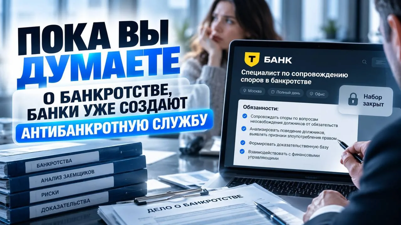 Пока вы думаете, идти в банкротство или ещё подождать, банки уже собирают свою «антибан...