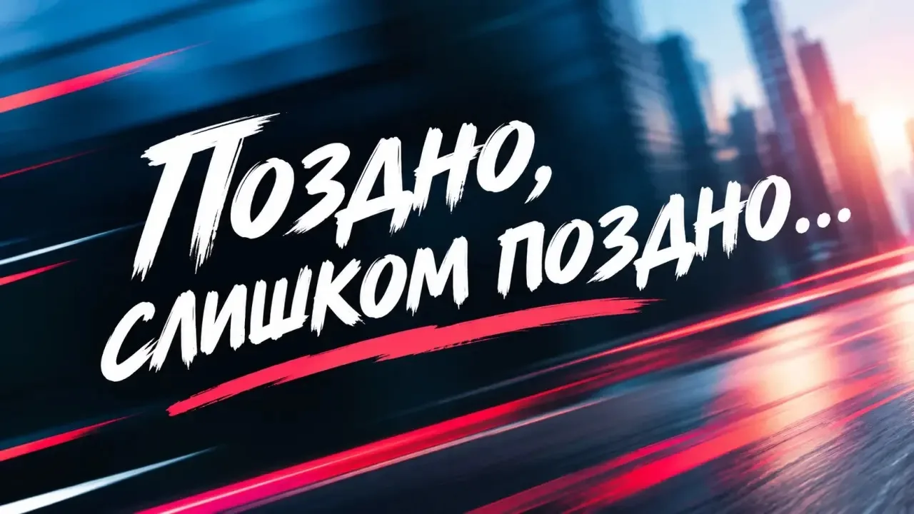«Поздно, слишком поздно…»