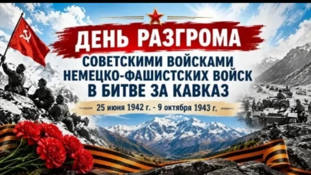 «442 шага к Победе»: в школе открыли историческую ленту времени в память о Битве за Кавказ