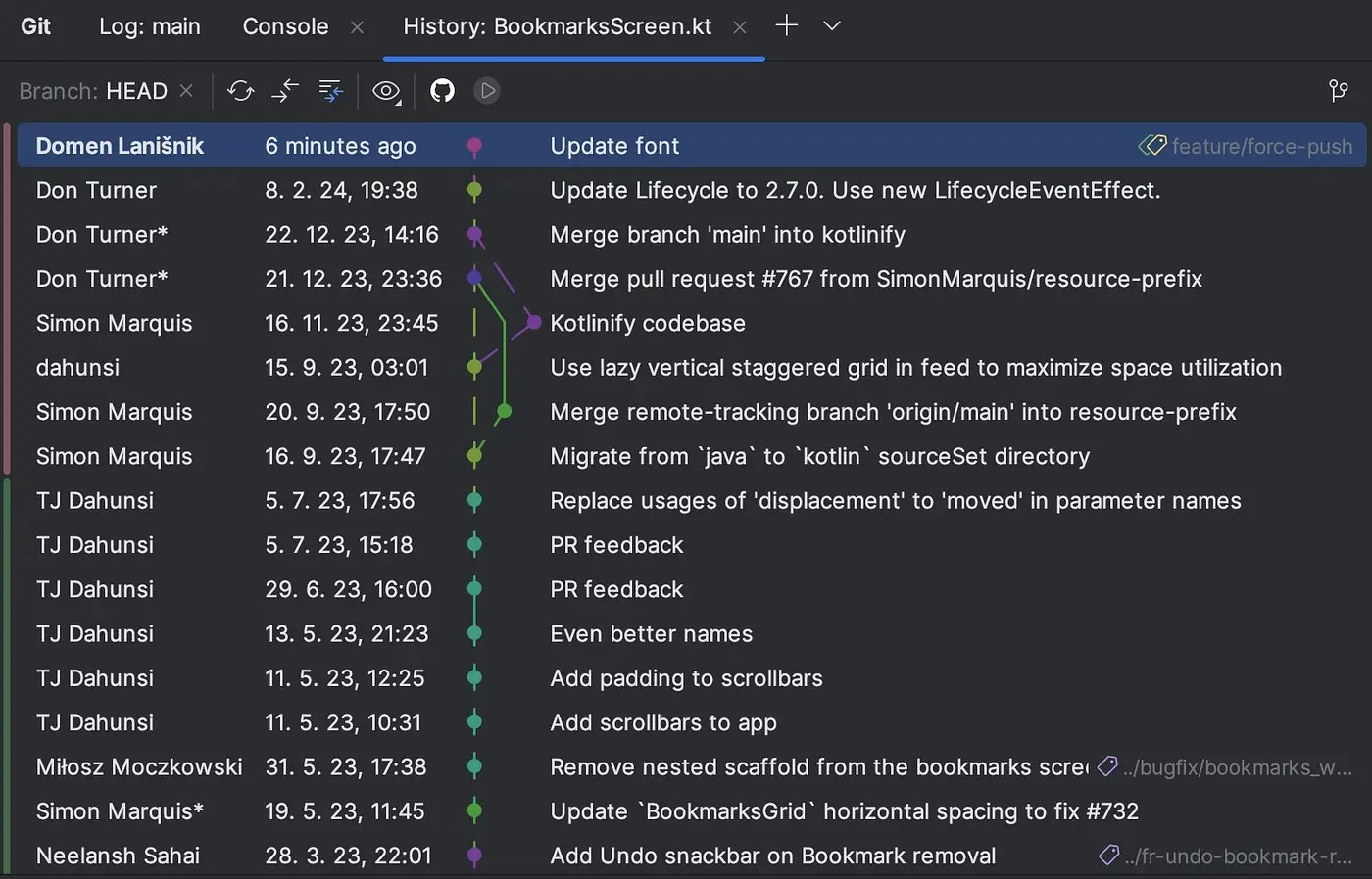 Пять функций Android Studio для работы с изменениями в коде