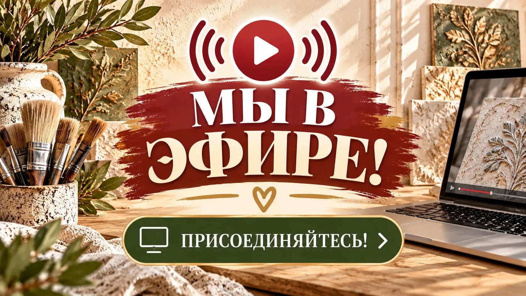 🎨 Девочки, мы уже в эфире! Повтор начался! ❤️