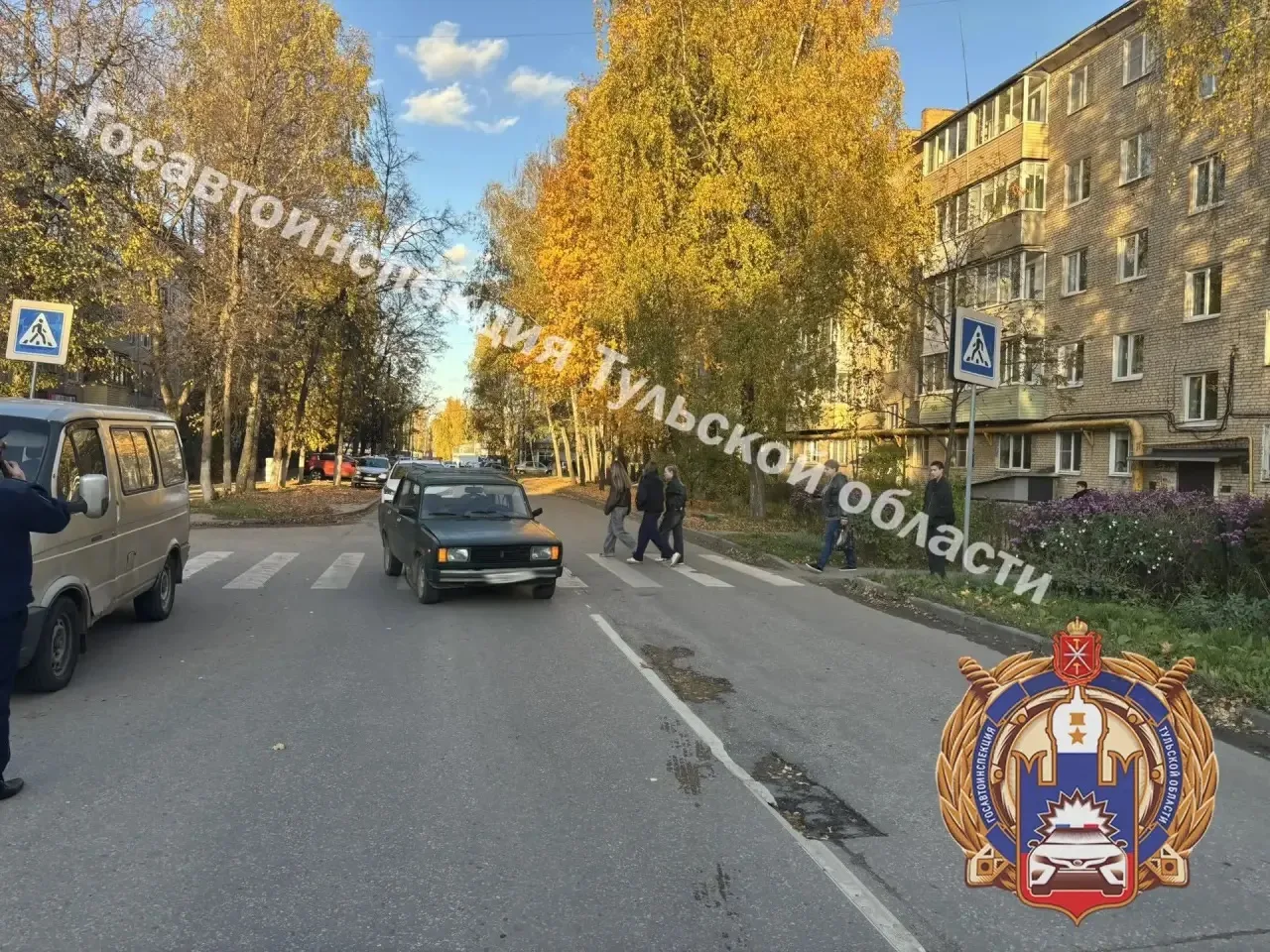 ⚡️В Щекино водитель «Жигули» сбил мужчину на пешеходном переходе