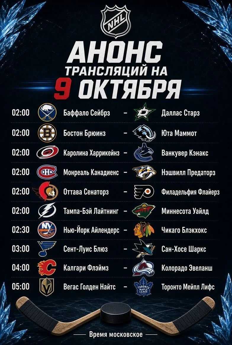 Трансляции матчей в группе вк - https://vk.ru/nhlonline1