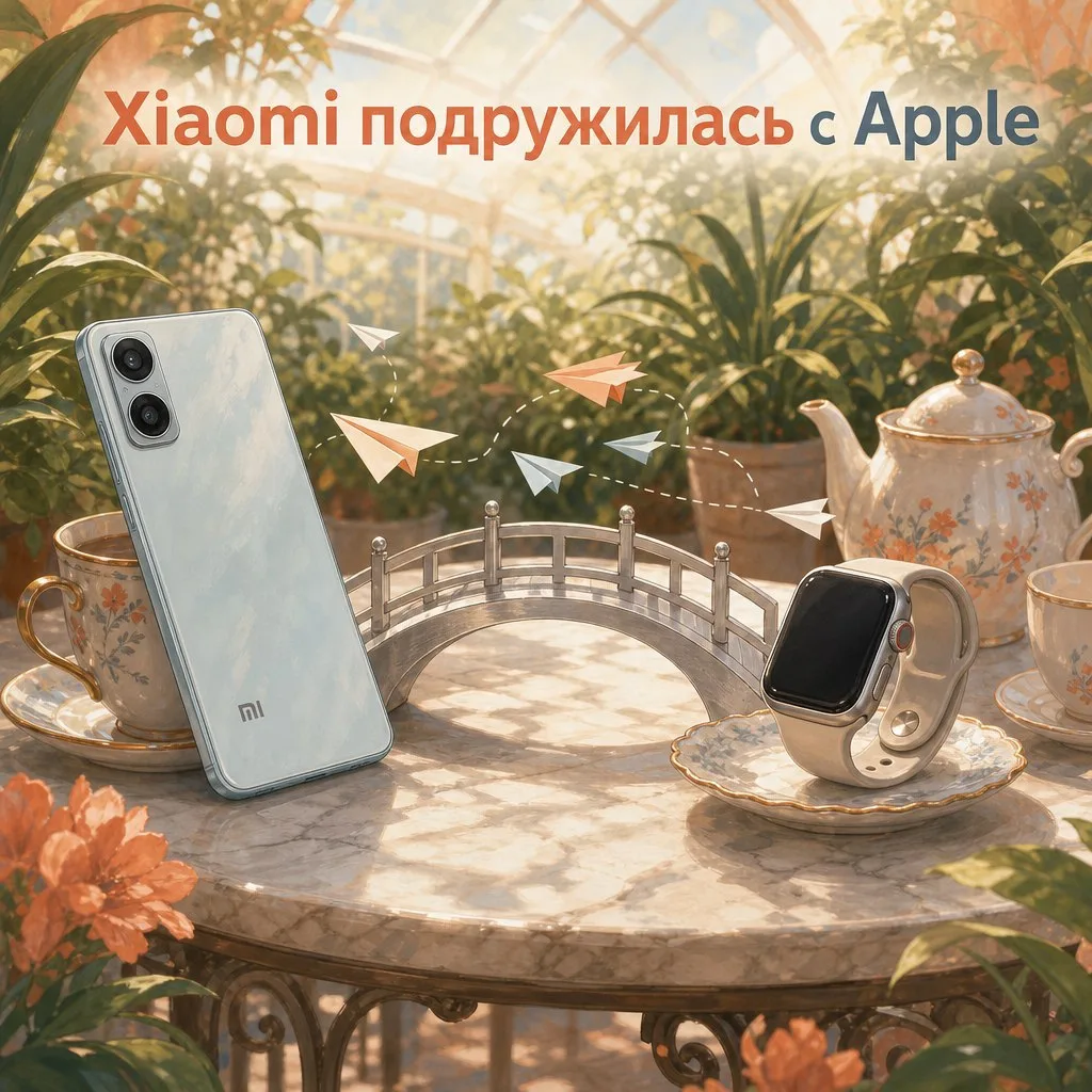 Xiaomi реально подружилась с экосистемой Apple. HyperOS 4 работает с Apple Watch Series...