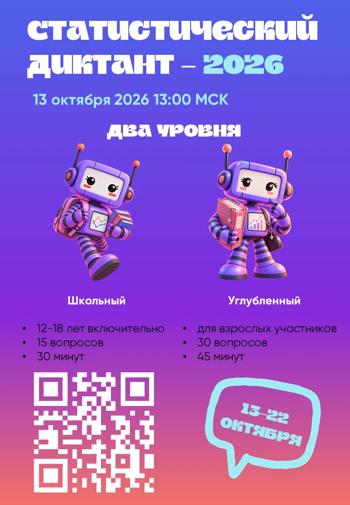 📊 Проверьте свою грамотность: «Статистический диктант – 2026»