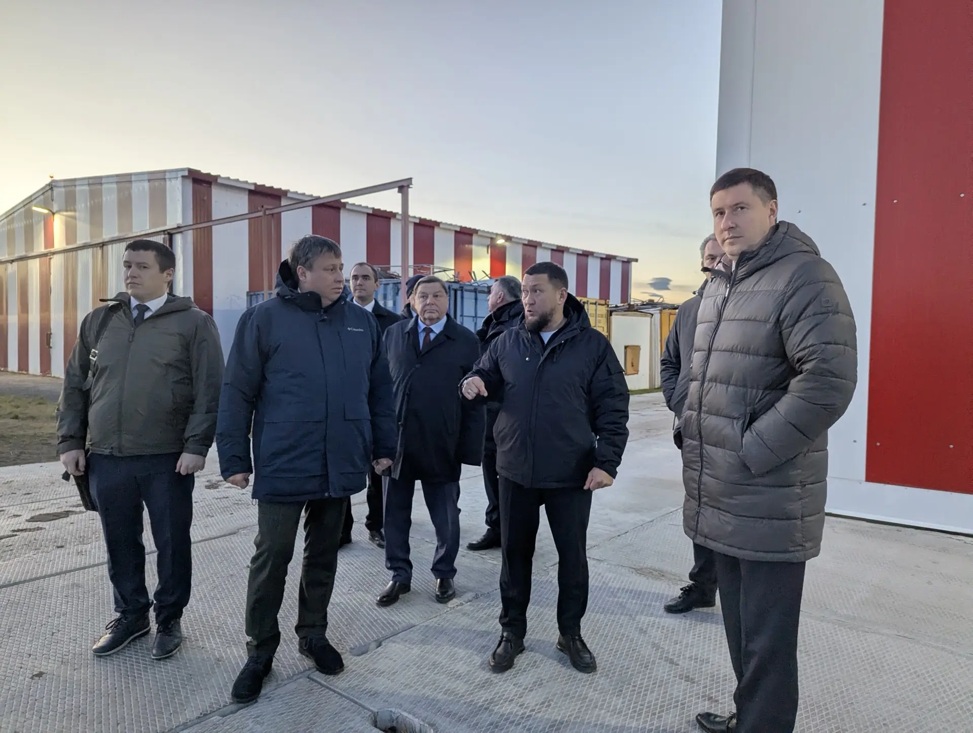 Генеральный директор Госкорпорации по ОрВД Андрей Булин посетил посадочную площадку «Об...