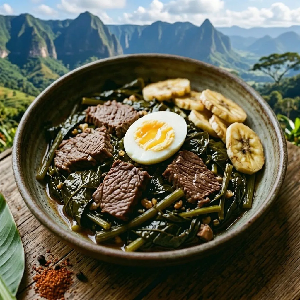 🇩🇿🍗 Ндоле (Ndolé) — это когда кухня наполняется густым, пряным ароматом жареного ара...