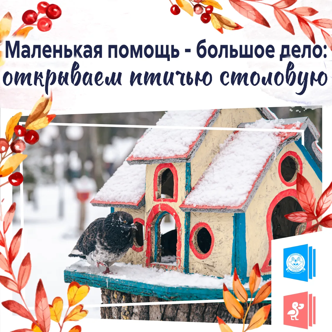 Маленькая помощь — большое дело: открываем птичью столовую🐦‍⬛