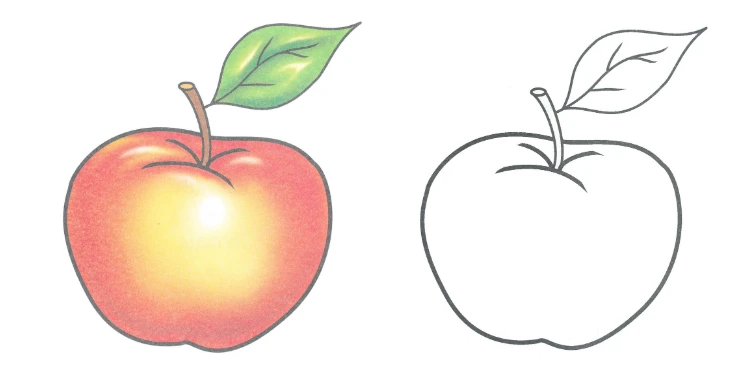 🍎 Фруктовое настроение — Раскраски для малышей