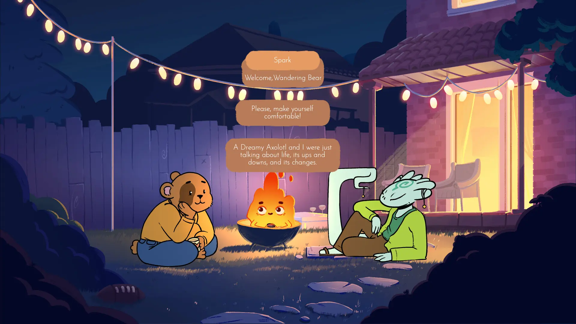 ↗️ Fireside Feelings можно бесплатно забрать в Steam и навсегда оставить в библиотеке