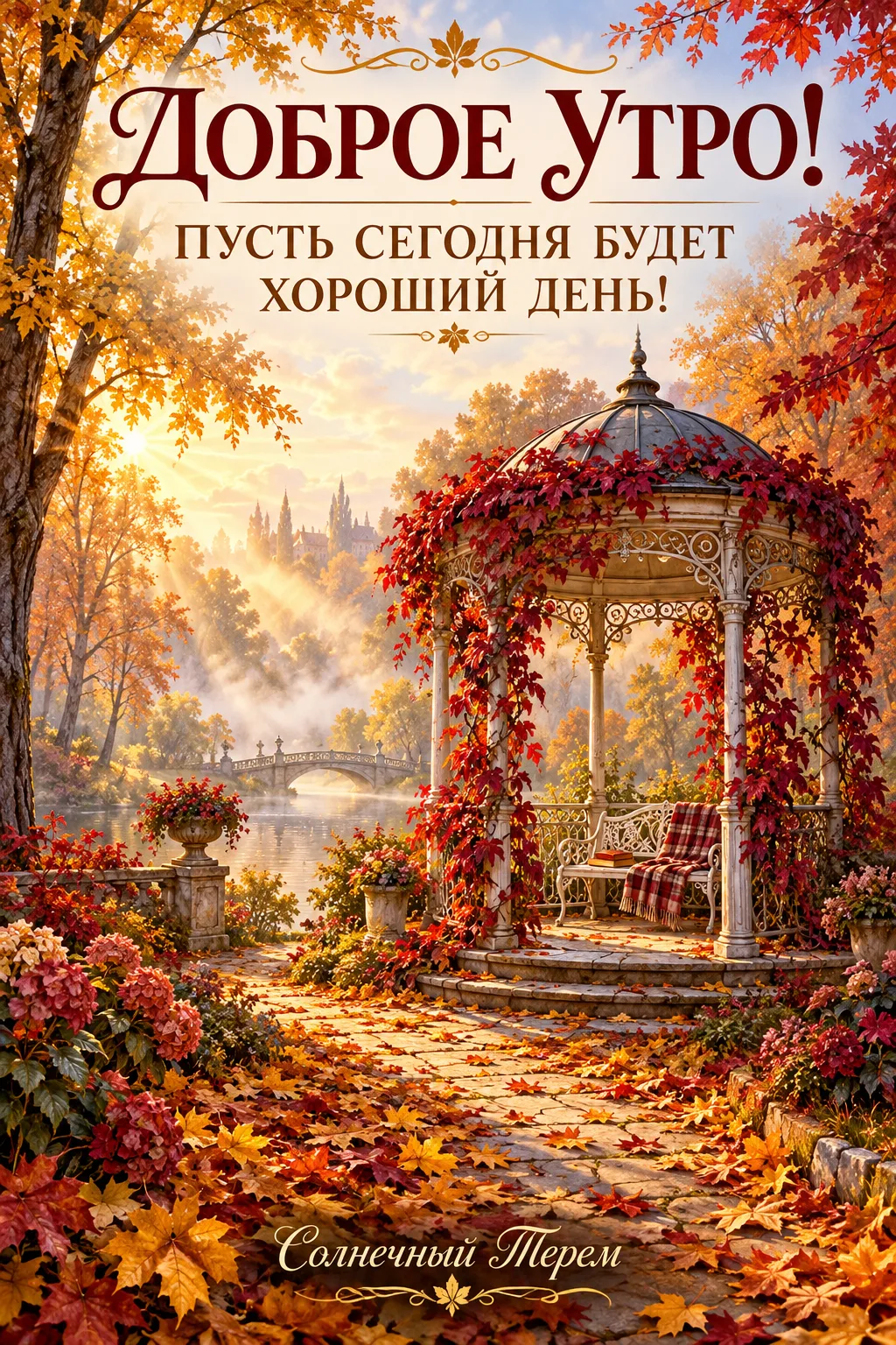 Пусть понедельник будет добрым, дела идут спокойно, а поводов для улыбки найдётся побол...