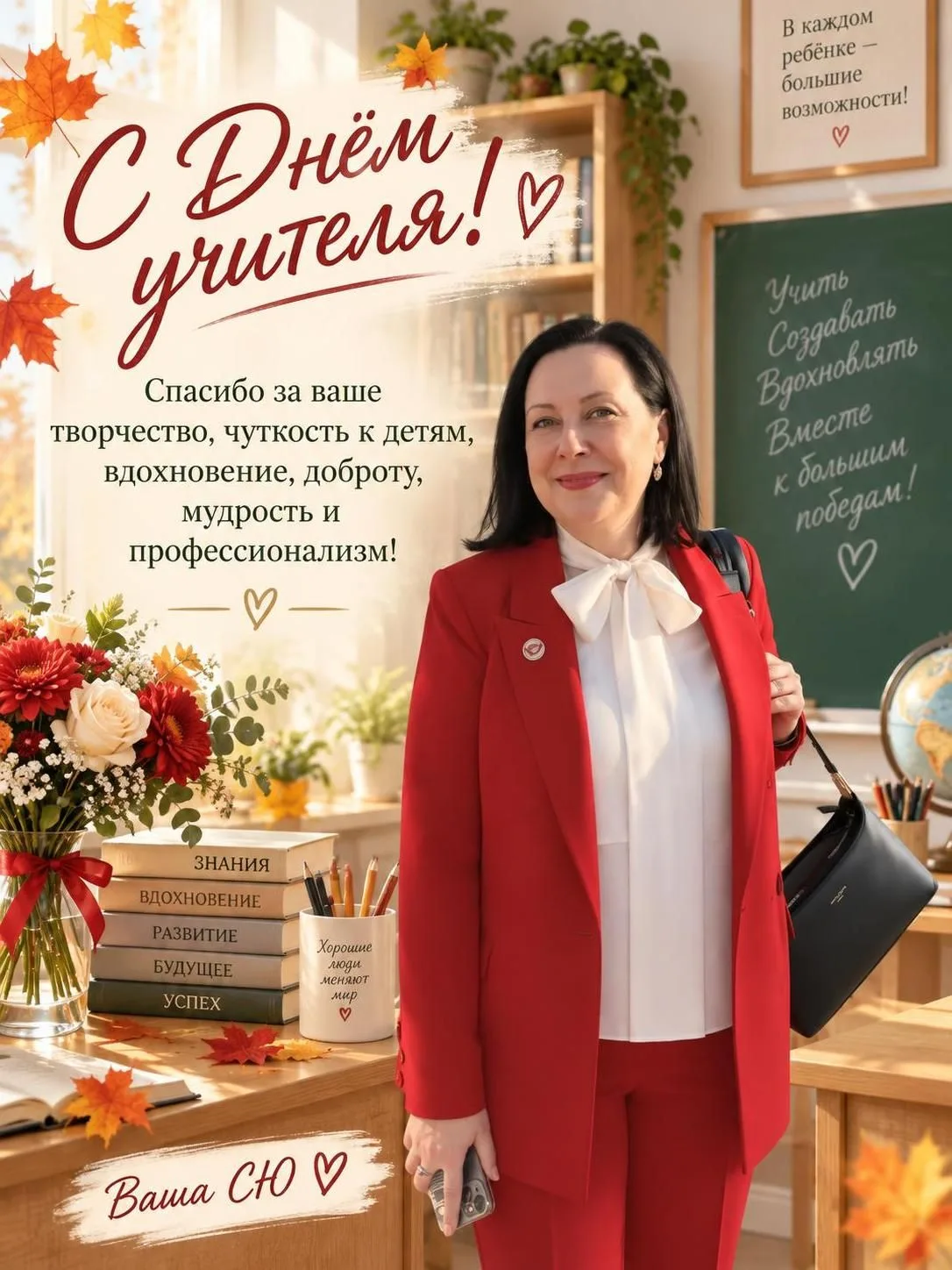 Дорогие мои коллеги, от всей души поздравляю вас с Днем учителя! Невероятно горжусь вам...