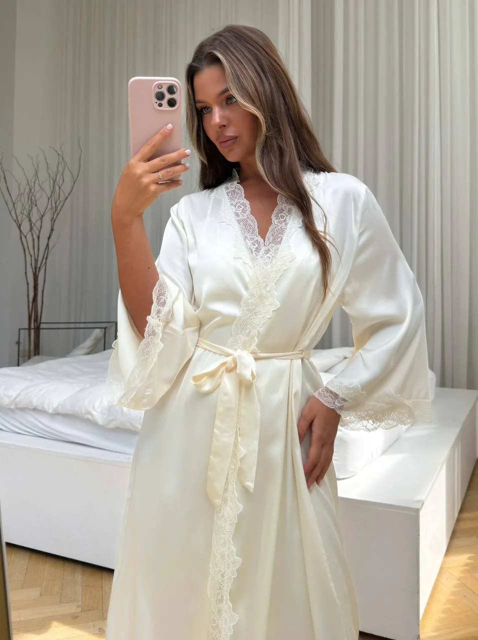 ✨ ПЕНЬЮАР женский с халатом✨