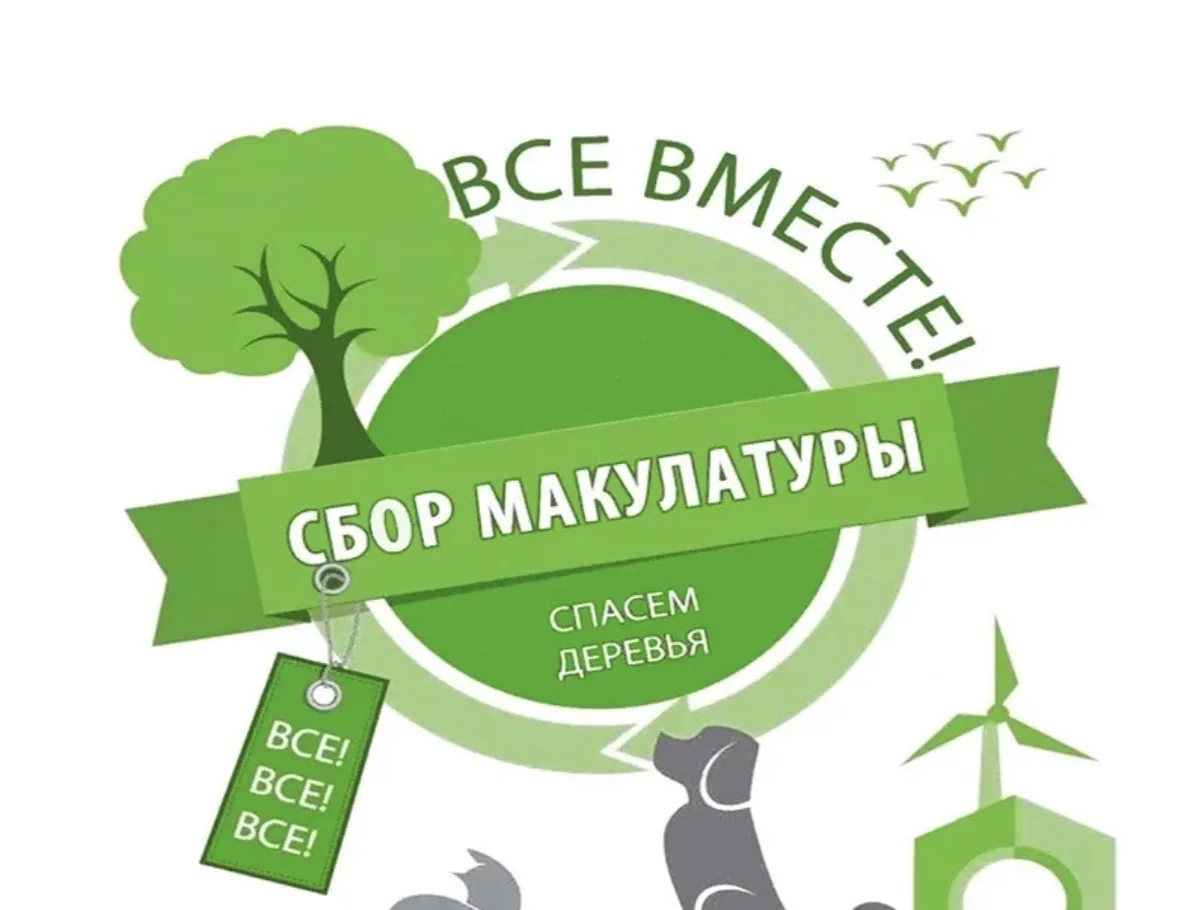 🌍 Экология начинается с малого: запускаем акцию «Собери макулатуру — сохрани дерево»! 🌍