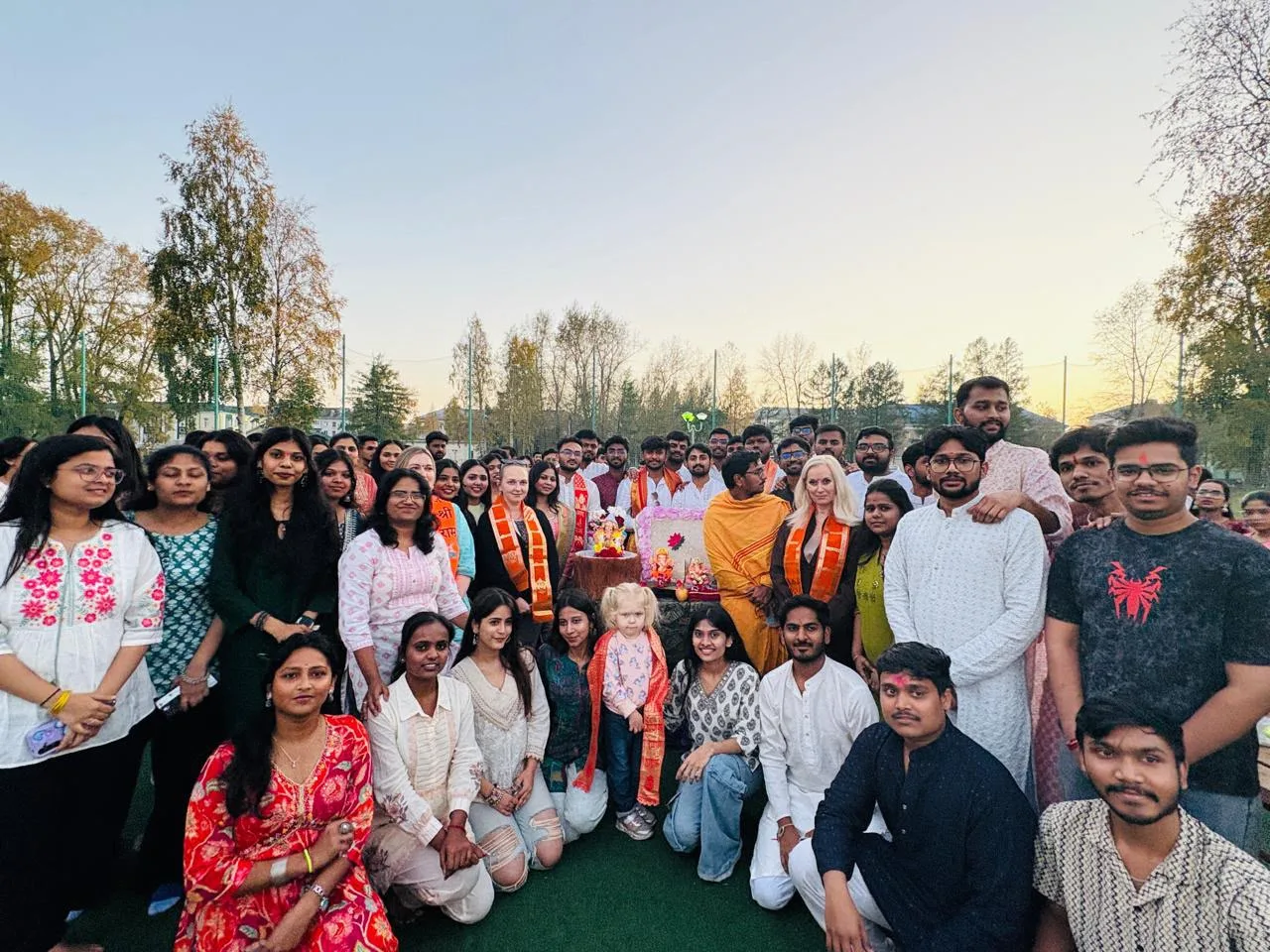 🪔 NSMU Students Celebrate Ganesh Visarjan at Naberezhnaya Hostel Campus 🙏