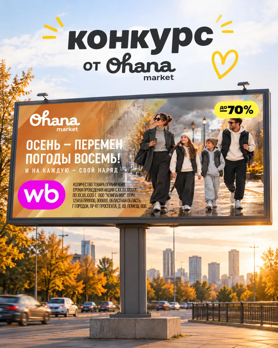 Ohana Market на экранах вашего города 🧡