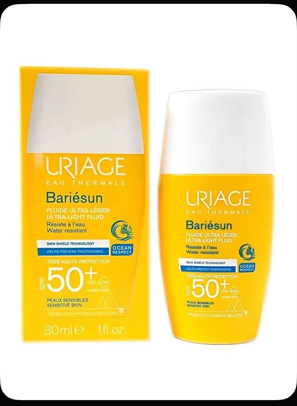 Урьяж Солнцезащитный крем для лица Uriage Bariesun Ультралегкая эмульсия SPF 50+, флюид...
