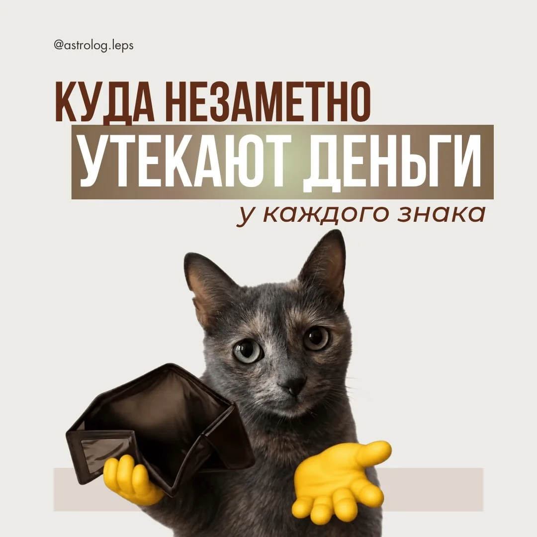 💸 КУДА НЕЗАМЕТНО УТЕКАЮТ ДЕНЬГИ У КАЖДОГО ЗНАКА ЗОДИАКА?
