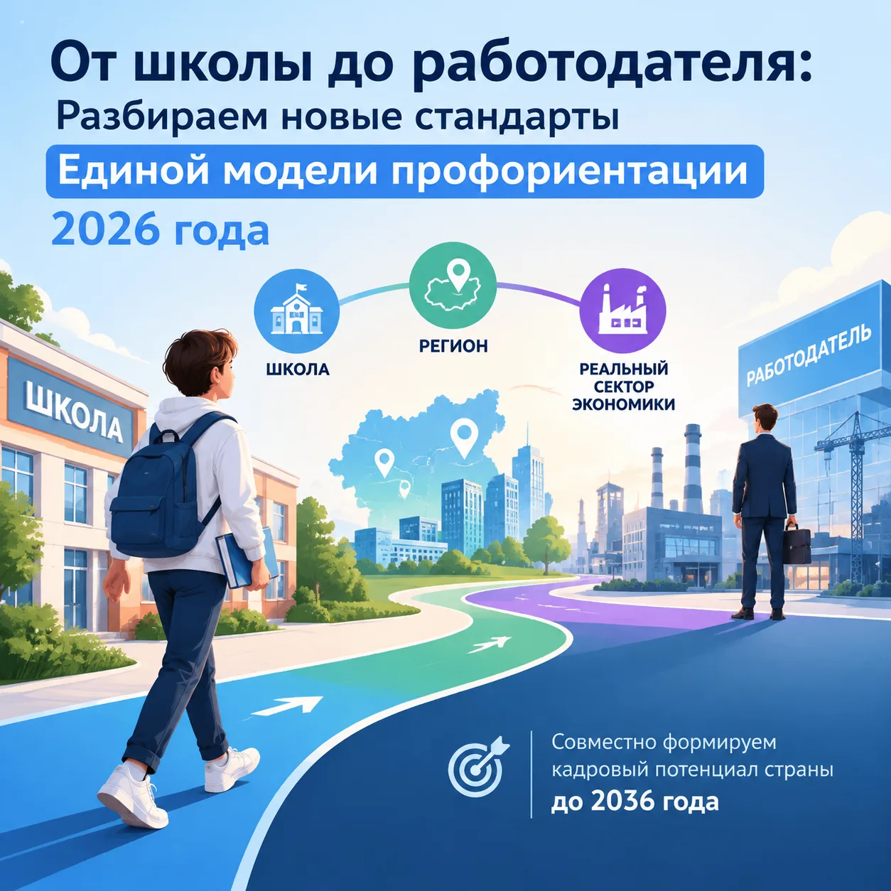 От школы до работодателя: новые стандарты Единой модели профориентации 2026 года