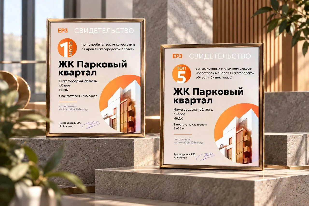 🏆 ЖК «Парковый квартал» — в числе лидеров ЕРЗ.РФ!