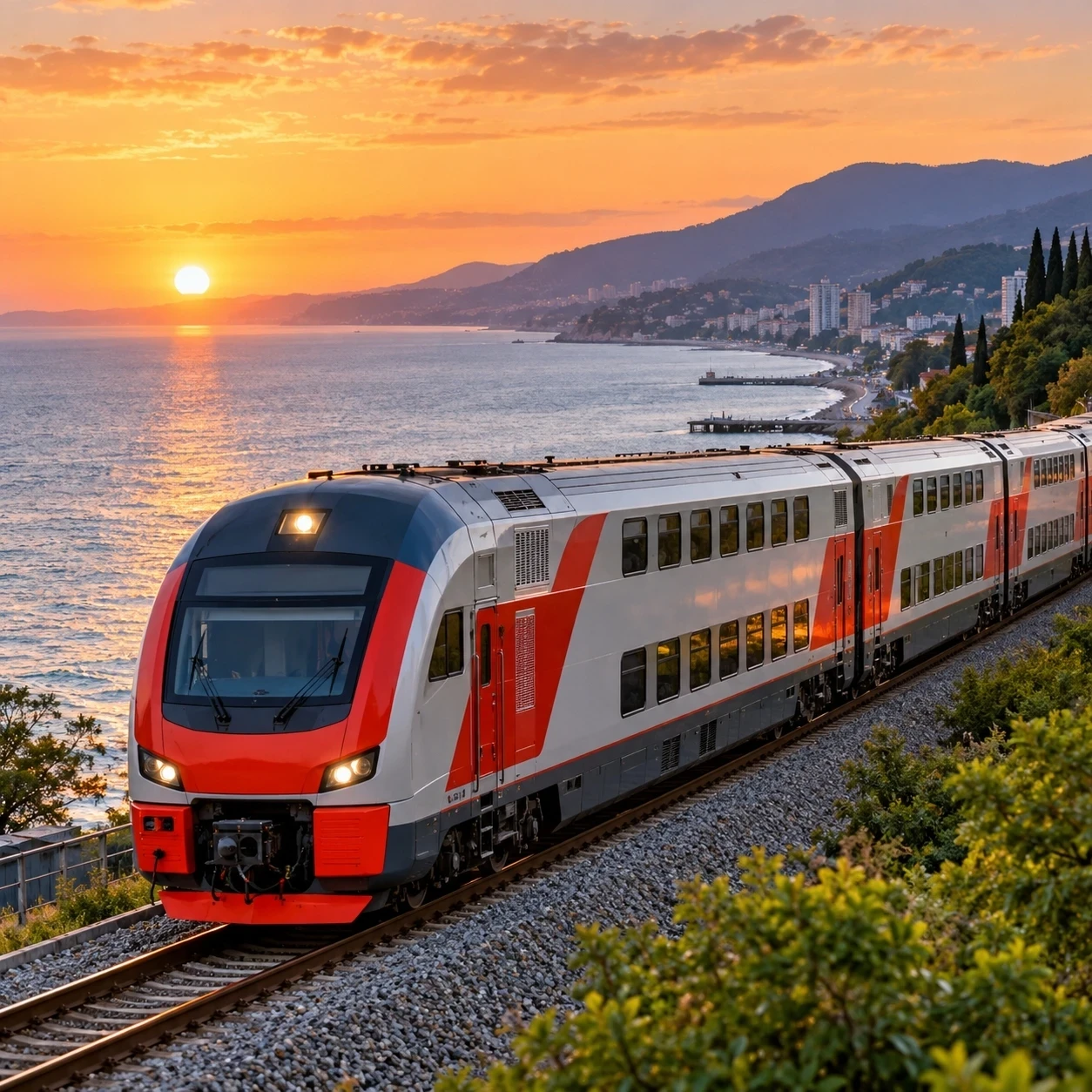 🚆 Самара — Адлер: новый двухэтажный поезд