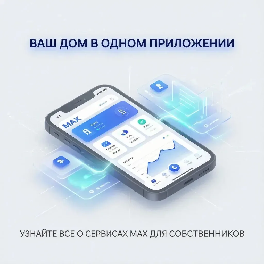 📲 Ваш дом в одном приложении: узнайте всё о сервисах MAX для собственников!