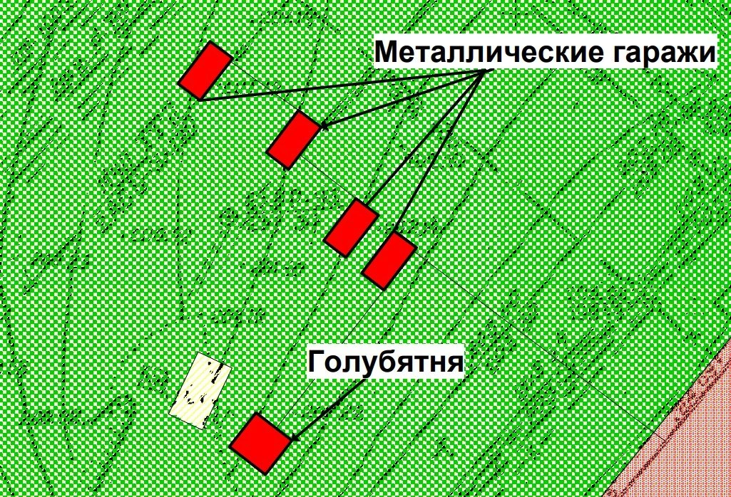 В Орле нашли самовольно установленные гаражи и голубятню
