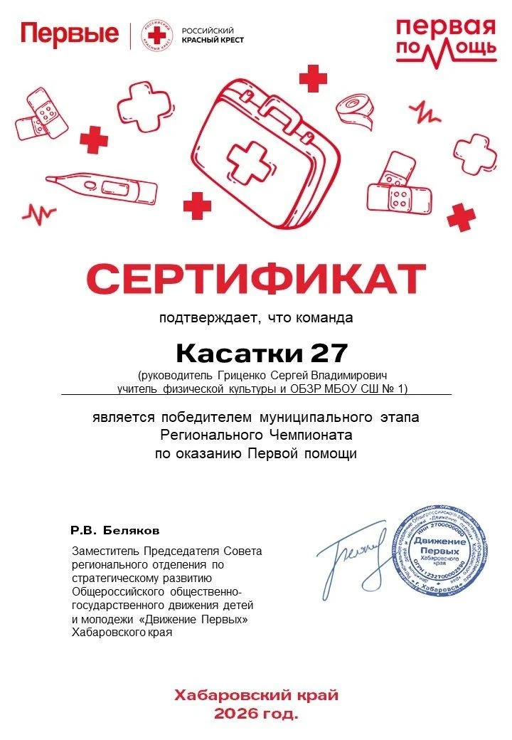 Касатки 27 поборются за выход на Всероссийский финал по первой помощи💥
