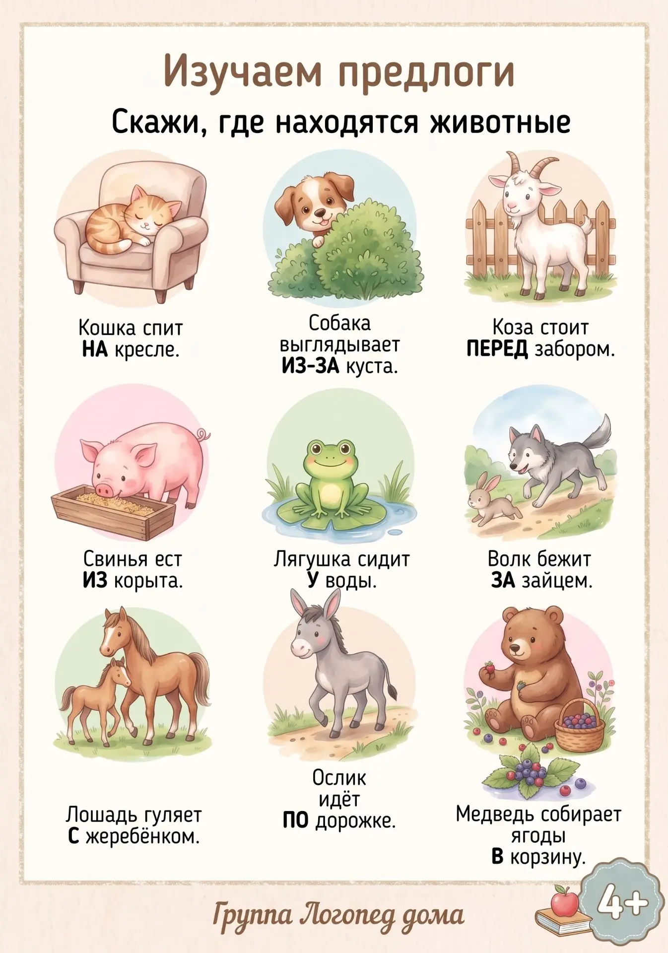 😉Грамматика может быть весёлой! Чтобы ребёнок легко освоил «маленькие слова» — предлог...
