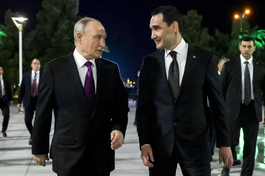 САММИТ СНГ В ТУРКМЕНИИ | ПУТИН ПРИБЫЛ НА МЕСТО ПРОВЕДЕНИЯ