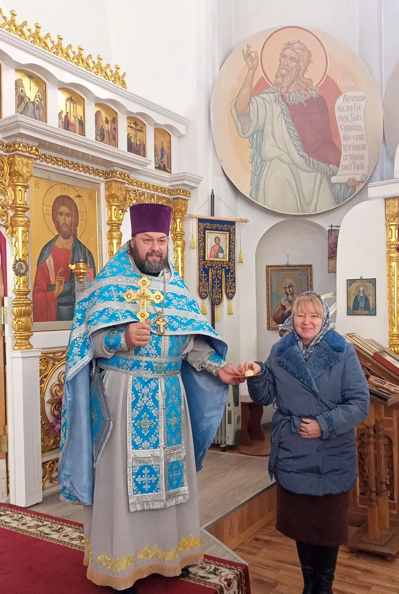 Сегодня, в день Покрова,  по окончании праздничной службы отец Сергий  поздравил нашу п...