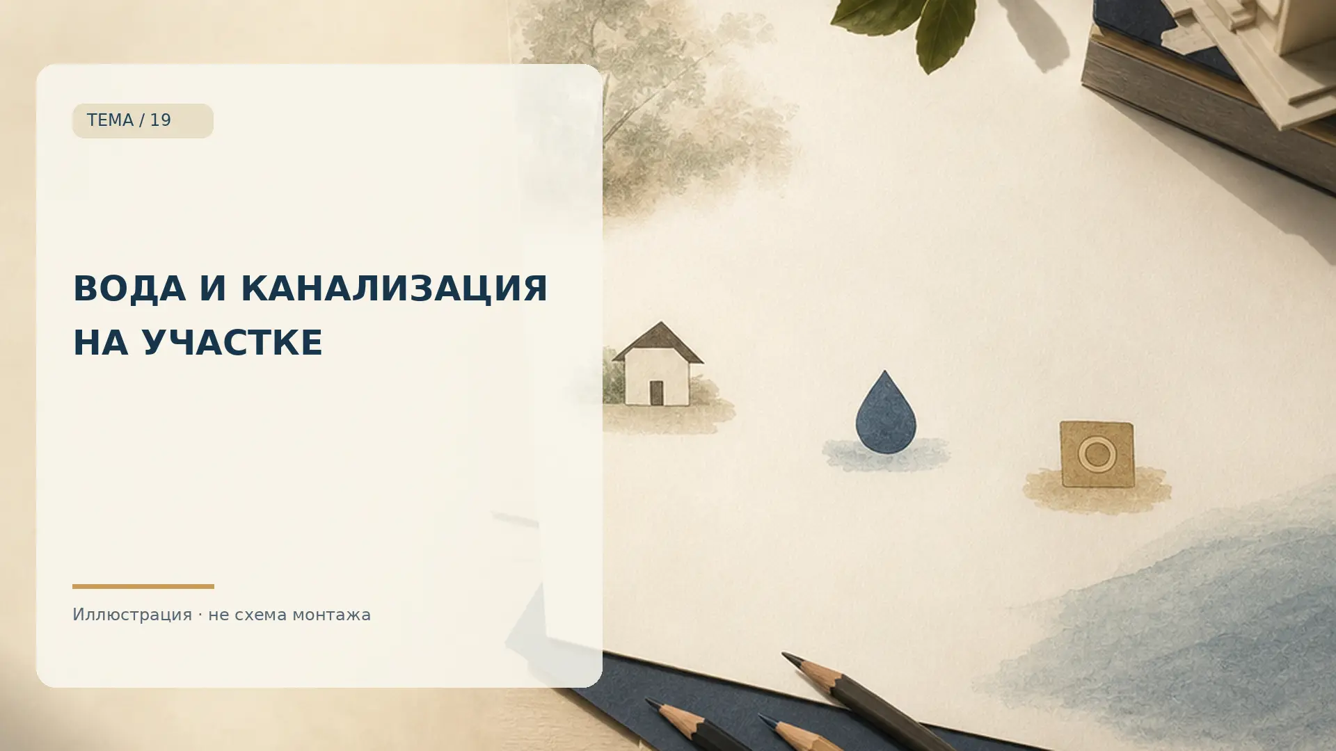 🏡 ВОДА И КАНАЛИЗАЦИЯ НА УЧАСТКЕ: ЗАЧЕМ НУЖЕН ОБЩИЙ ПЛАН
