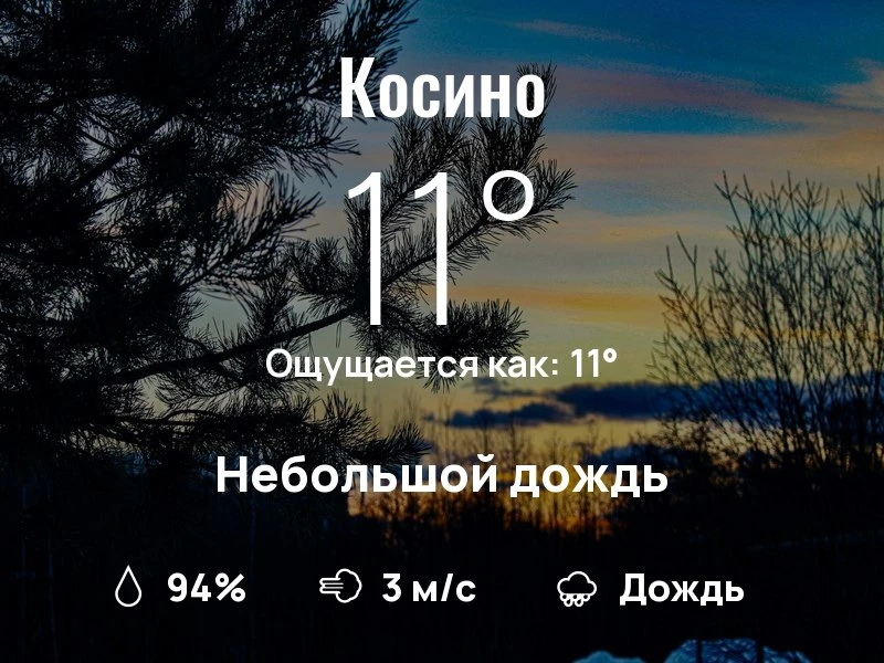 Что с погодой в Косино?