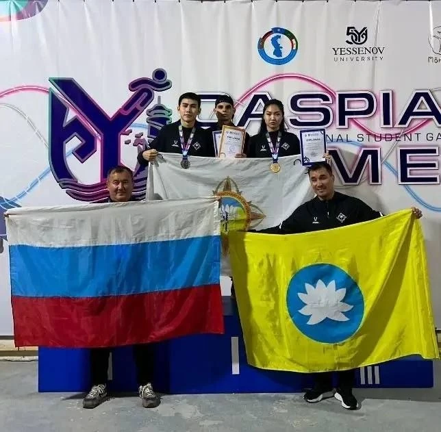 ✨Спортсмены КалмГУ завоевали три медали на «Играх Каспия»