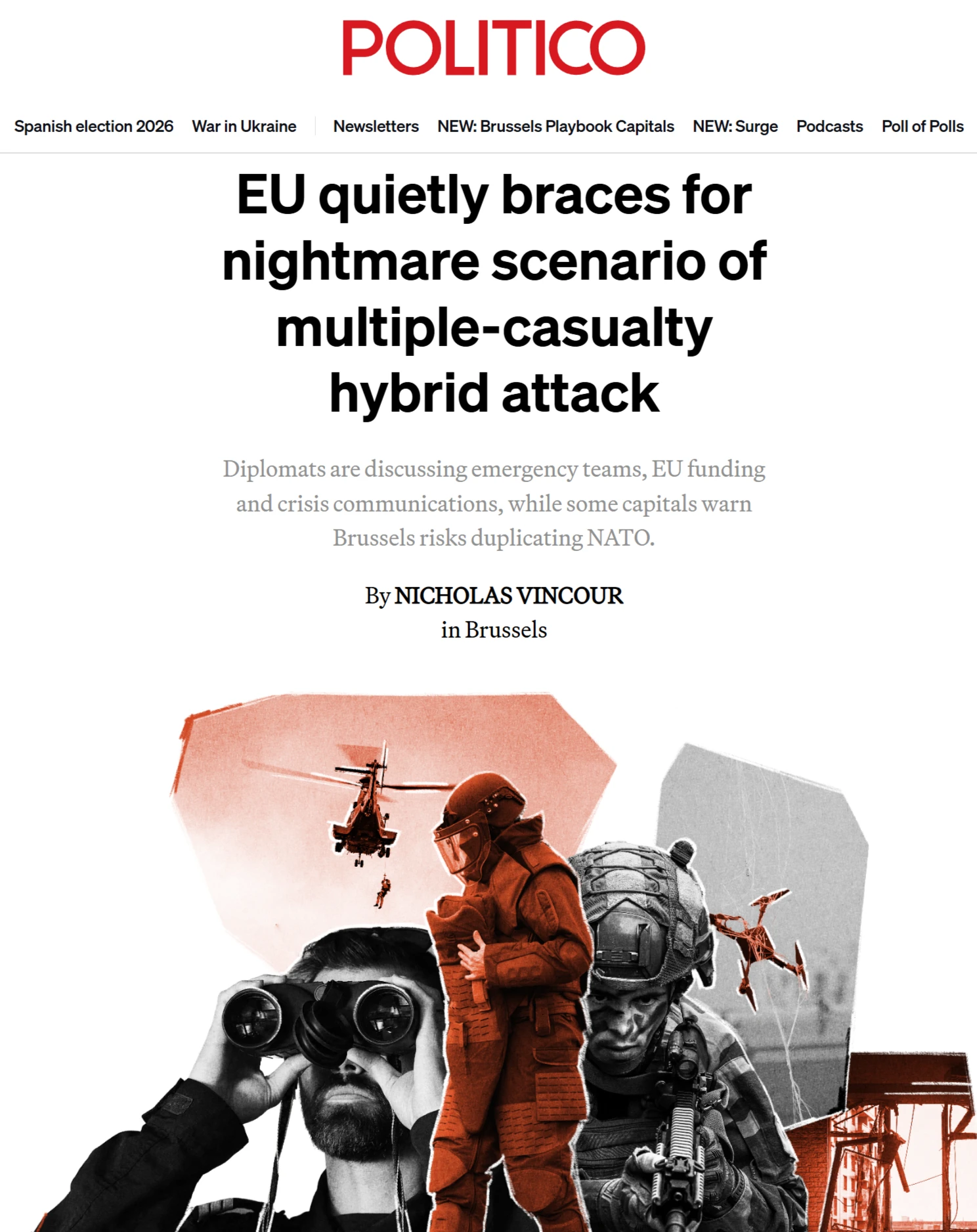 Politico: Столицы стран ЕС втайне готовятся к тому, как блок должен отреагировать на кр...