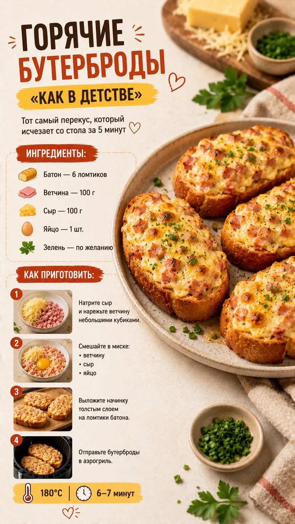 Доброго утра Вам мои хорошие ♥️ Держите вкусный завтрак как в детстве 🥰