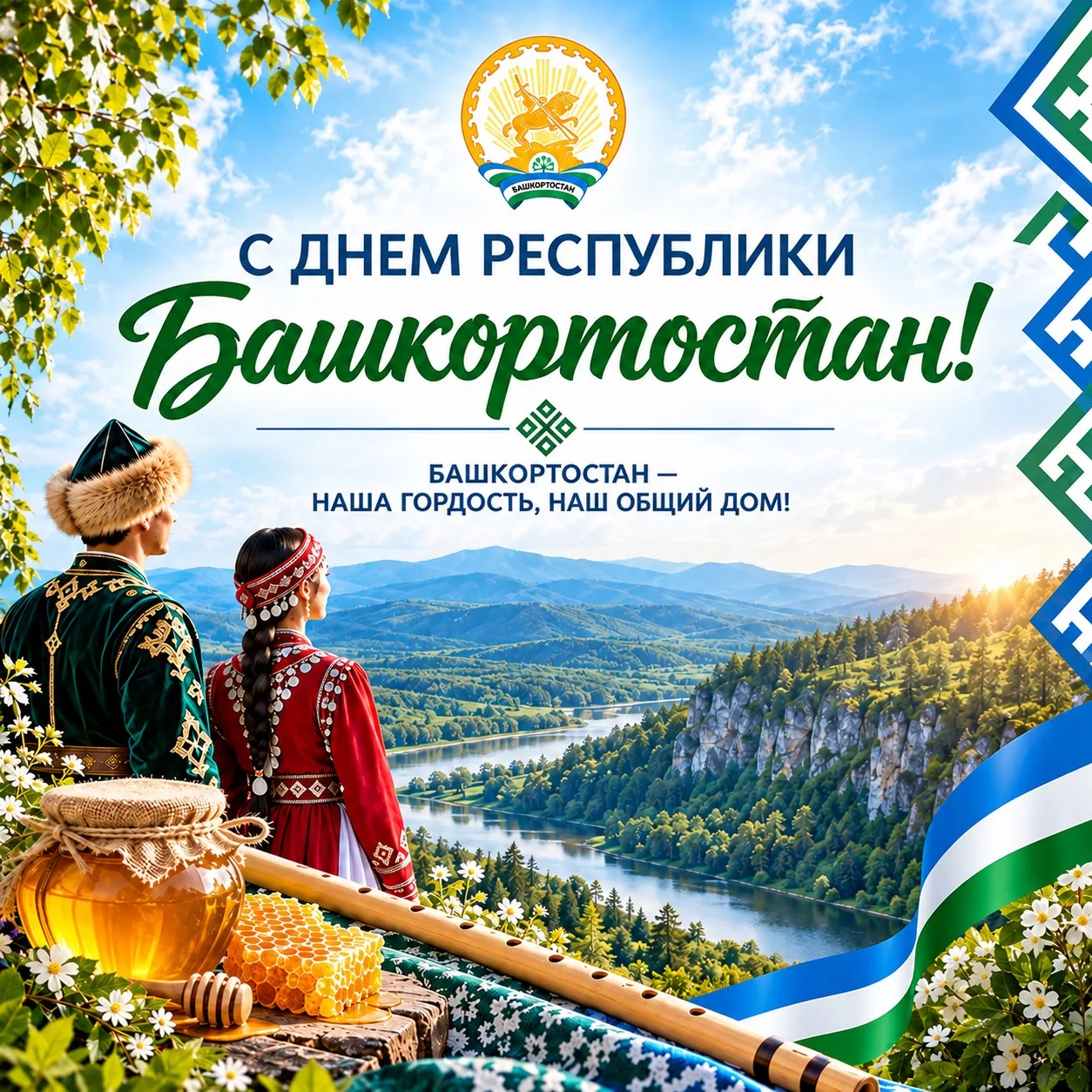 Поздравляем жителей Республики Башкортостан с Днём Республики!
