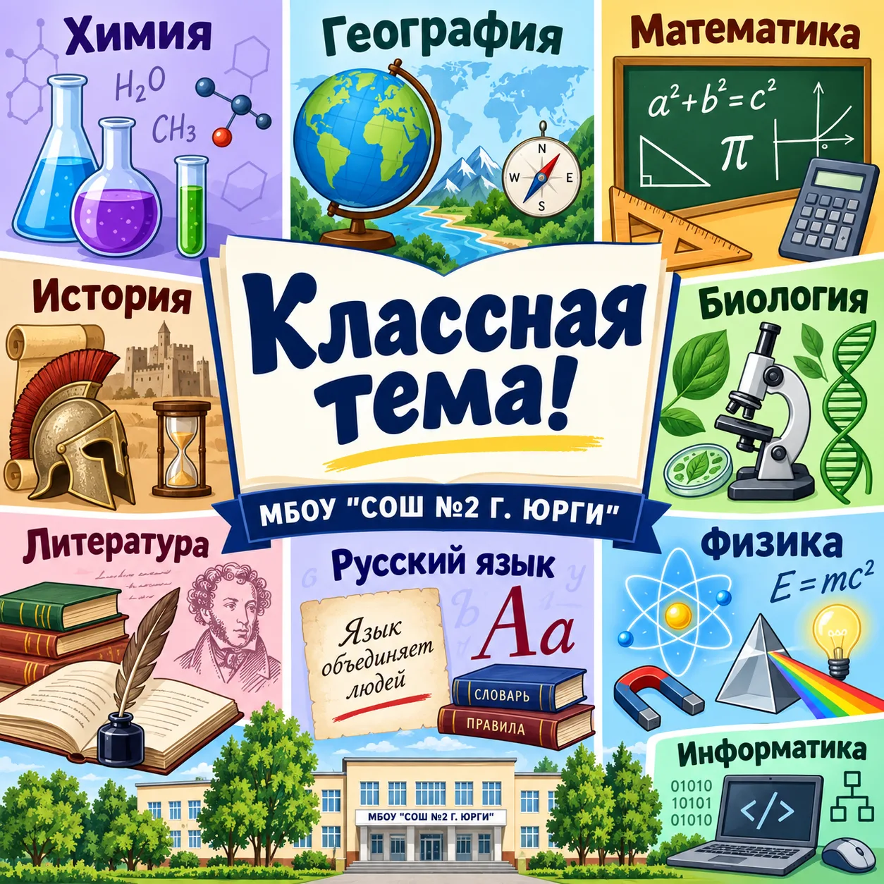 🌿 Настоящая научная лаборатория: как прошёл урок биологии в нашей школе!