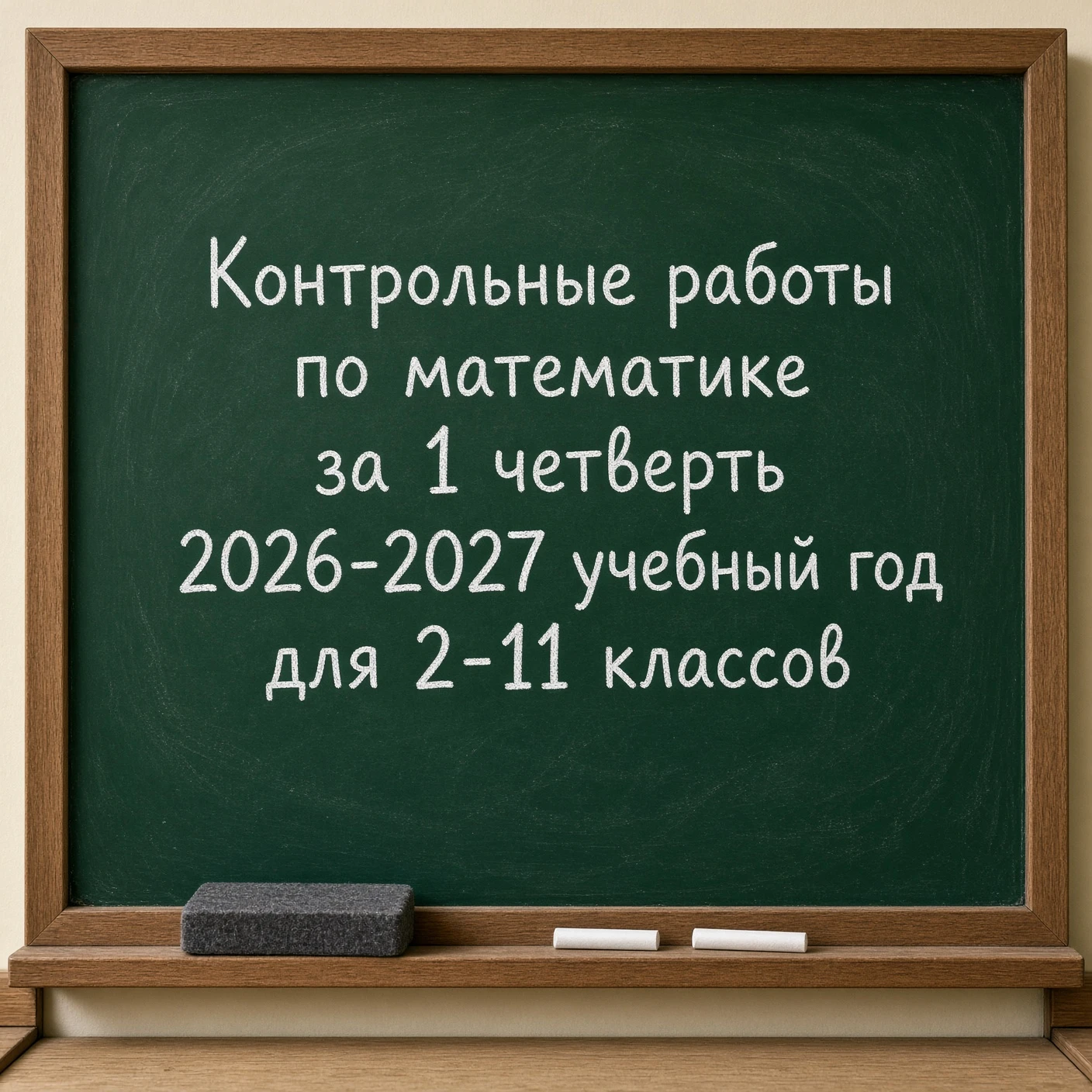 Контрольные работы по математике за 1 четверть 2026-2027 учебный год для 2-11 классов 📚