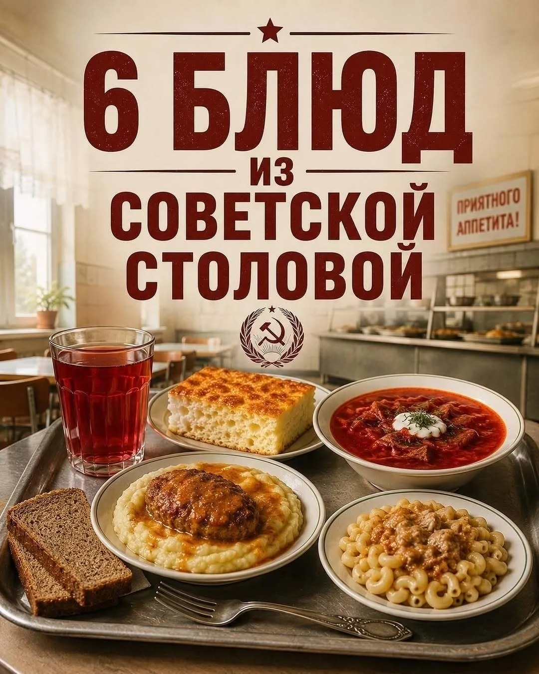 🔥 ТОТ САМЫЙ ВКУС СОВЕТСКОЙ СТОЛОВОЙ — 6 РЕЦЕПТОВ, КОТОРЫЕ ХОЧЕТСЯ ПОВТOРИТЬ!