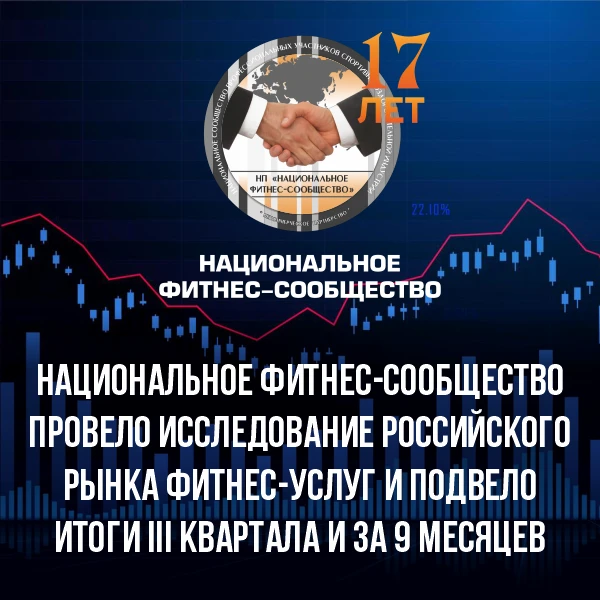 Национальное фитнес-сообщество провело исследование рынка фитнес-услуг по итогам III кв...