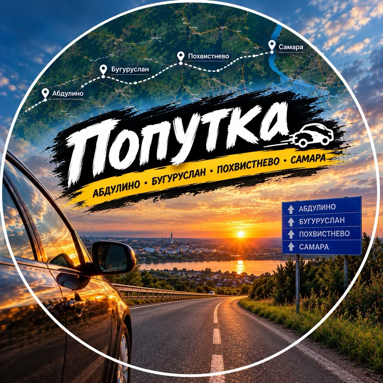 Вам по пути Абдулино Бугуруслан Похвистнево Самара ? Захвати попутчика ❤️‍🔥